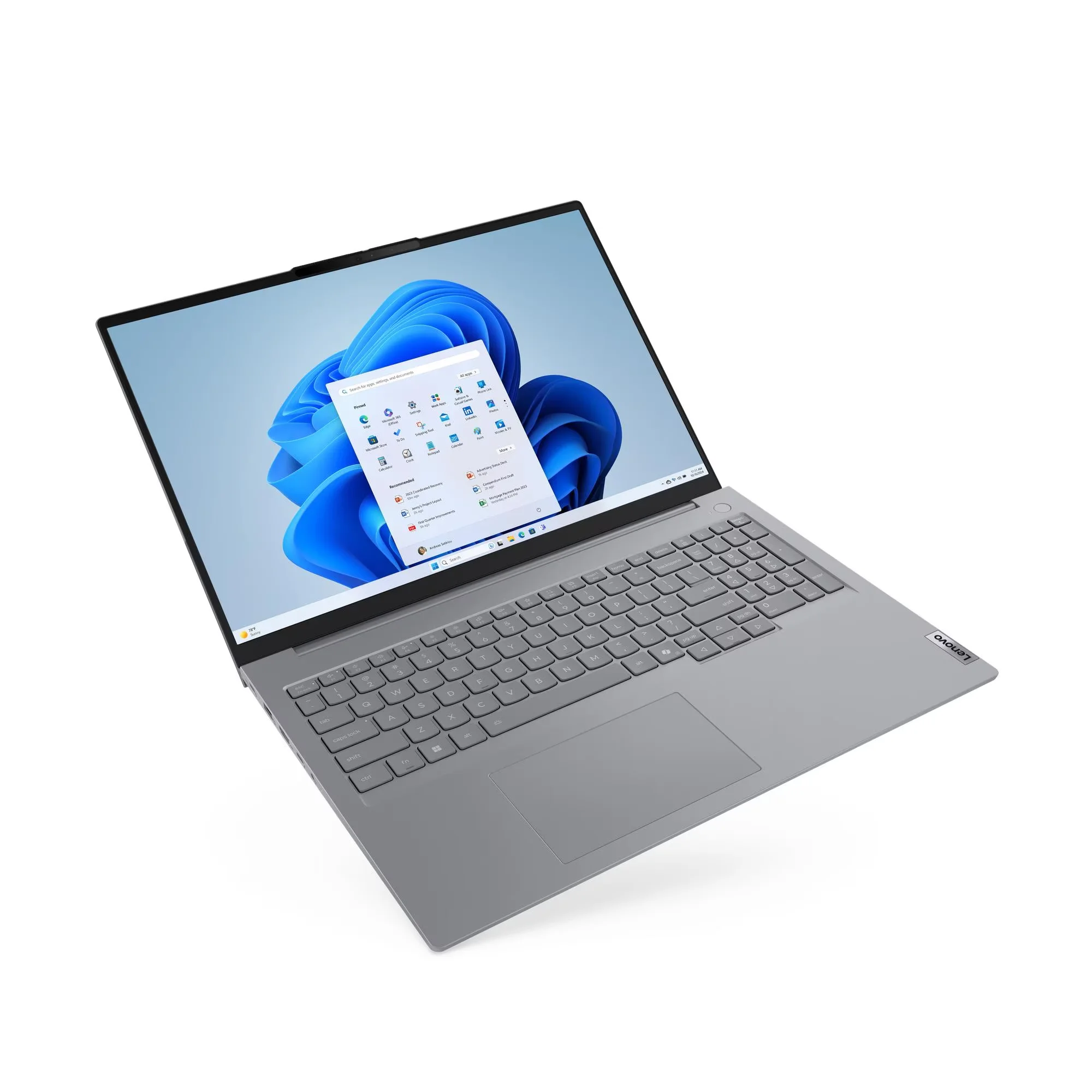 Lenovo ThinkBook 16 G8 IAL, Intel Core Ultra 7 255H, 8GB DDR5 5600 (Up to 64GB Support), 512GB SSD M.2 2242 PCIe 4.0x4 NVMe, No OS, 16" WUXGA, No ODD - 21SK003YUE