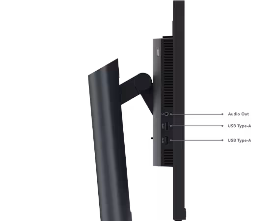 Lenovo ThinkVision P24h-30 23.8 inches QHD Monitor, Tilt/Swivel/Pivot/Height Adjustable Stand, Raven Black Color, 1 USB Type-C, 1 HDMI 2.1, 2 DisplayPort, 1 RJ45, 4 USB Type-A - 63B3GAT6UK