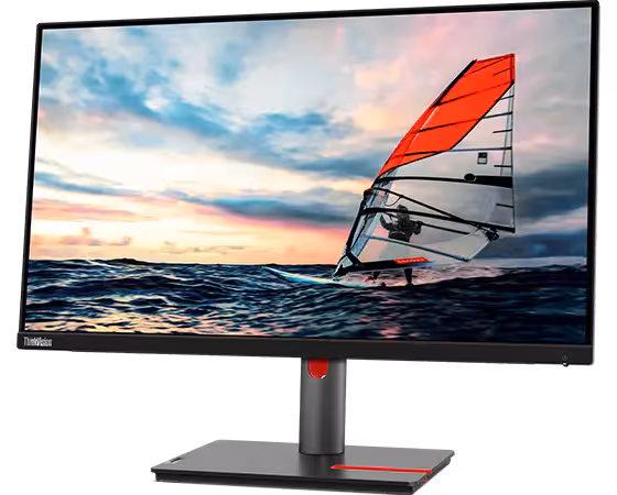 Lenovo ThinkVision P25i-30 24.5 inches FHD Monitor, Tilt/Swivel/Pivot/Height Adjustable Stand, Raven Black Color, 1 VGA, 1 HDMI, 2 DisplayPort, 1 USB Type-B, 4 USB Type-A - 63F4MAT1UK