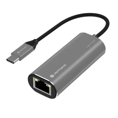 Light Wave Adapter C-RJ45-Gigabit Type-C to RJ45 Gigabit Ethernet Adapter - LW-C-RJ45-GIGABIT