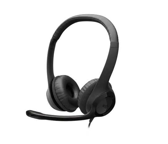 Logitech H390 USB-C Headset with Noise Cancelling Mic - Black - 981-001576