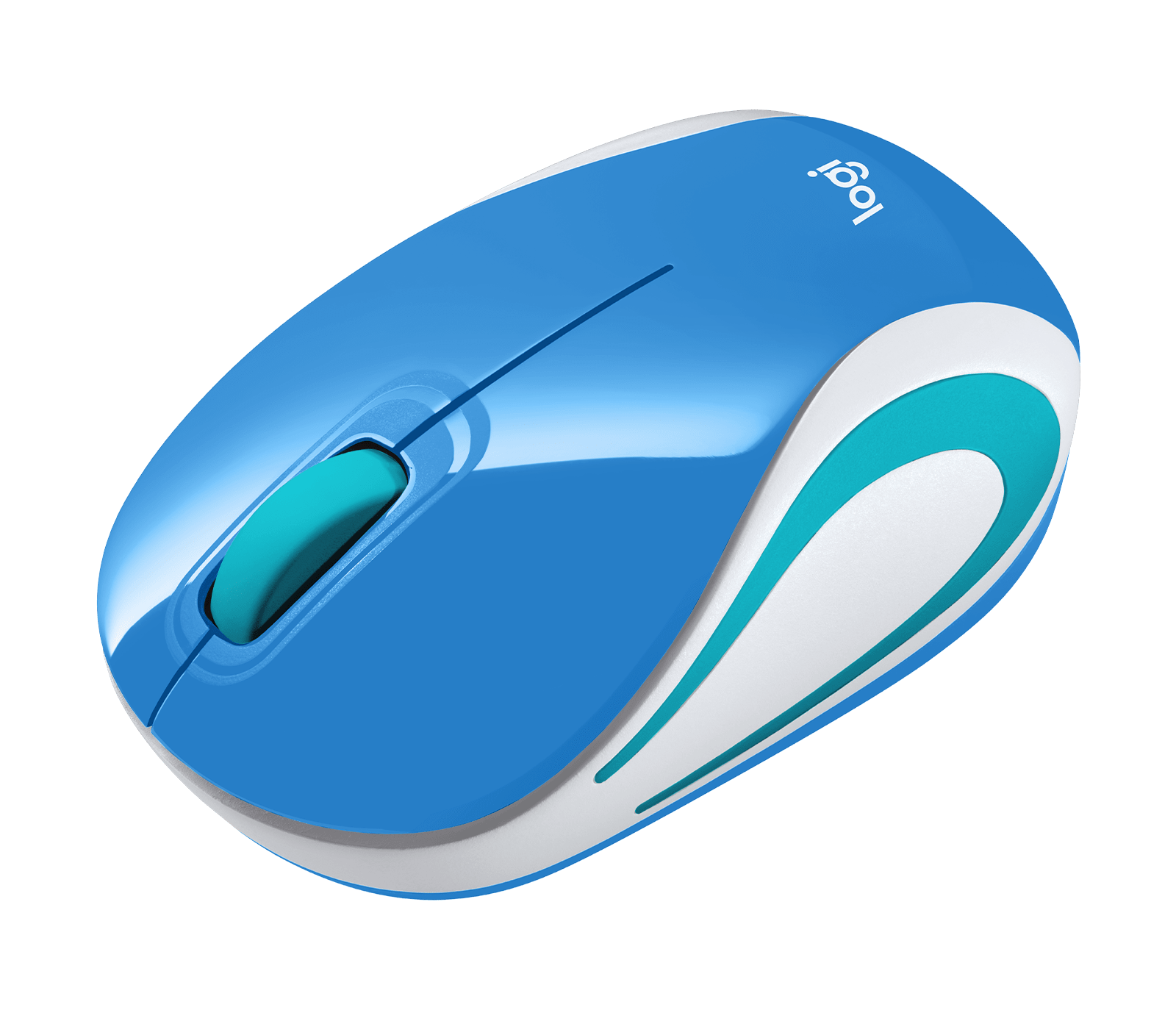 Logitech M187 Mini Wireless Mouse - Blue - 910-002733