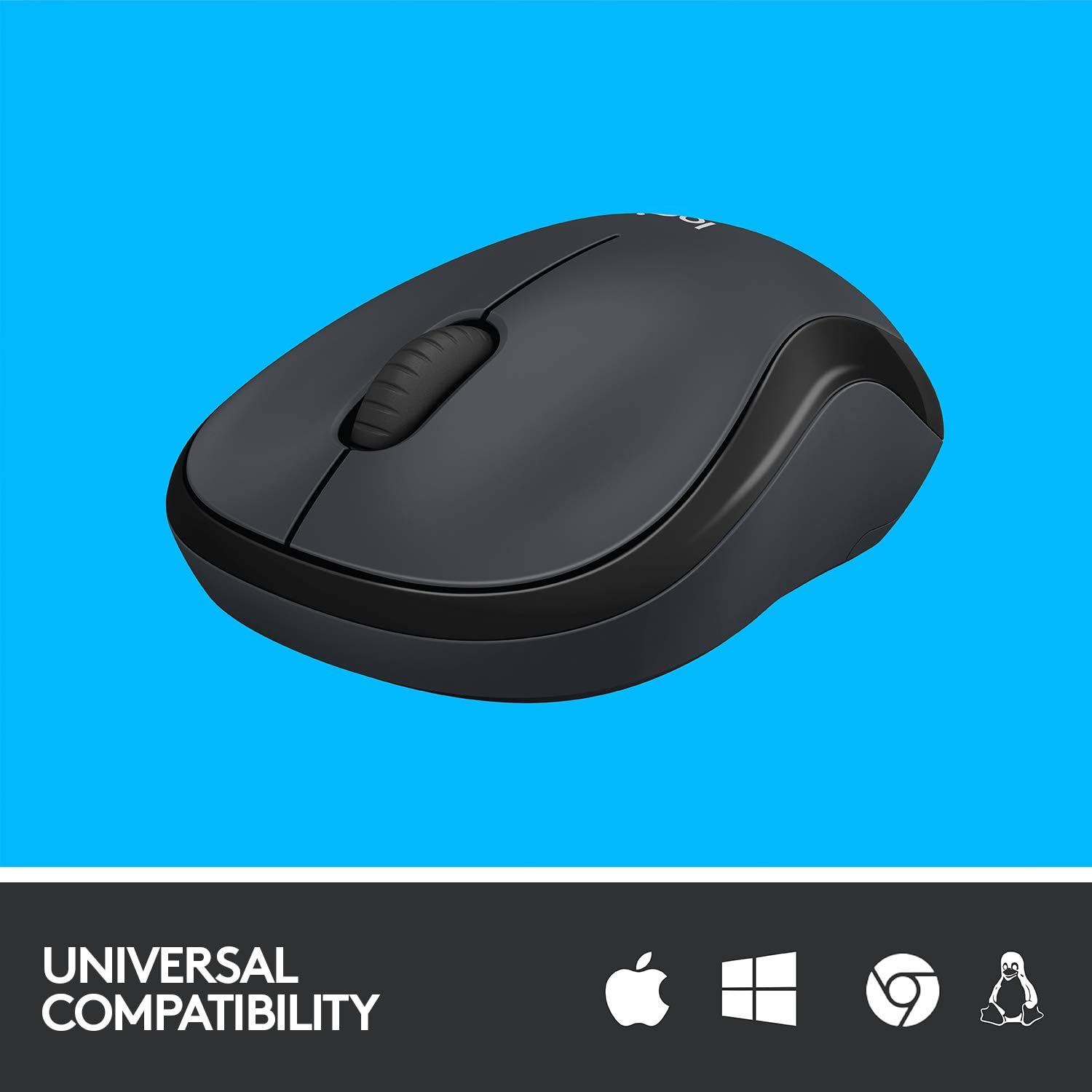 Logitech M221 Silent Wireless Mouse - Charcoal - 910-006510