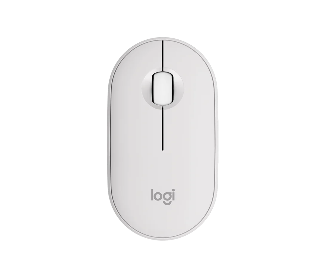 Logitech M350s Pebble Bluetooth Mouse - Tonal White - 910-007013