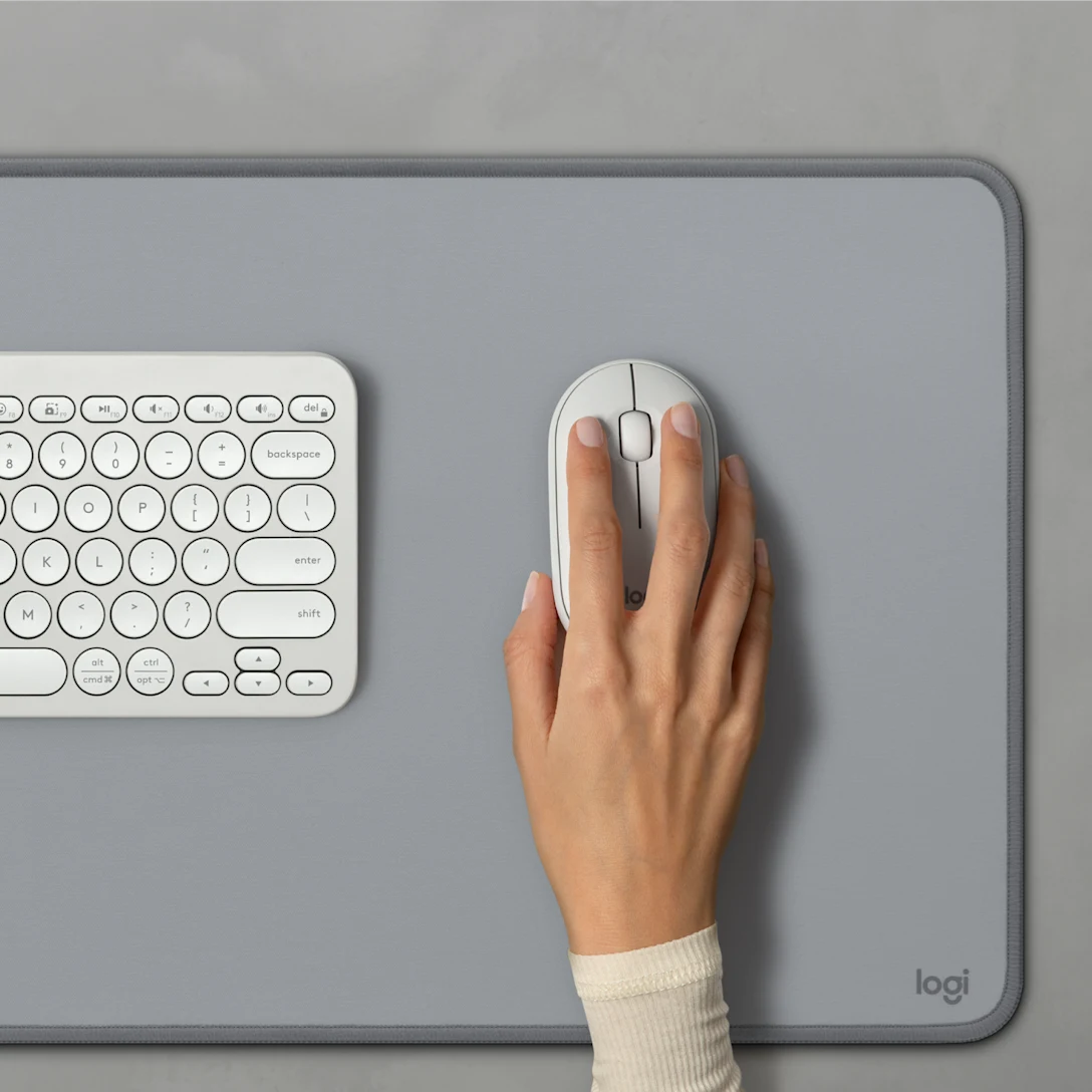 Logitech M350s Pebble Bluetooth Mouse - Tonal White - 910-007013