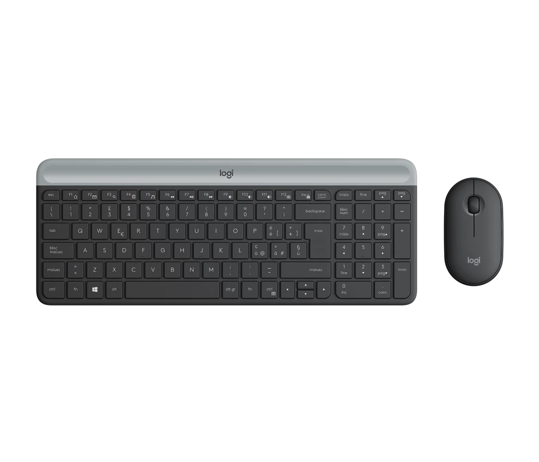 Logitech MK470 Slim Wireless Keyboard and Mouse Combo - Graphite - 920-009204