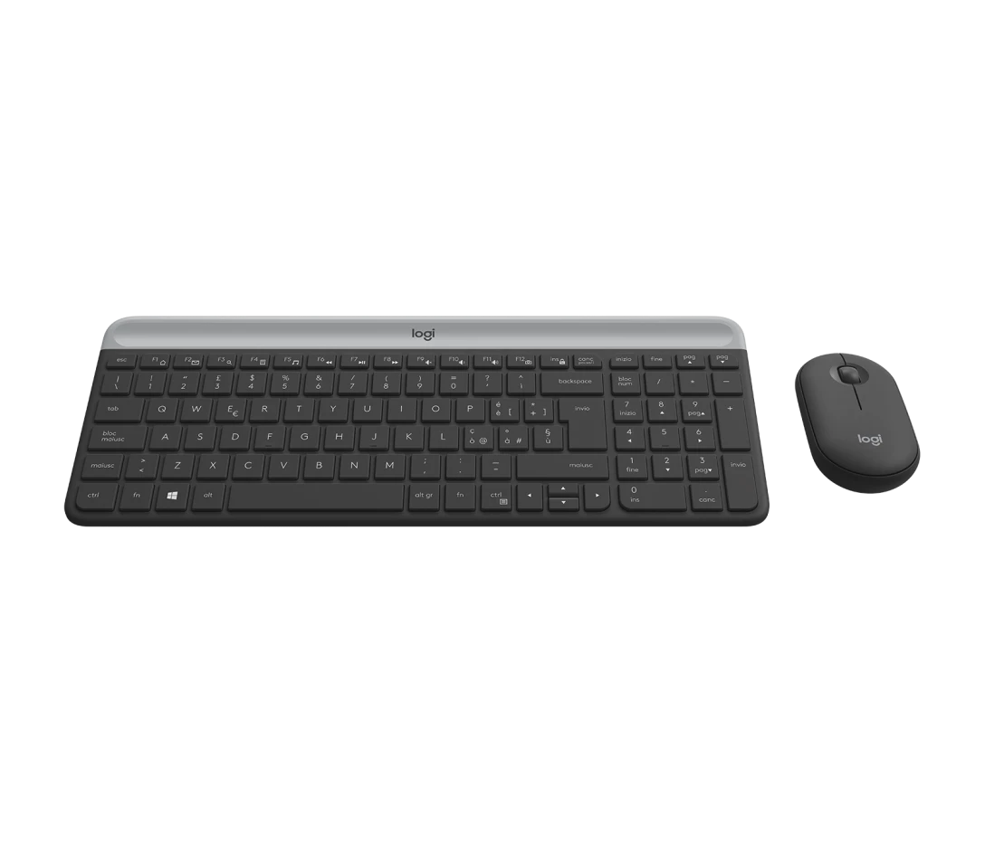 Logitech MK470 Slim Wireless Keyboard and Mouse Combo - Graphite - 920-009204