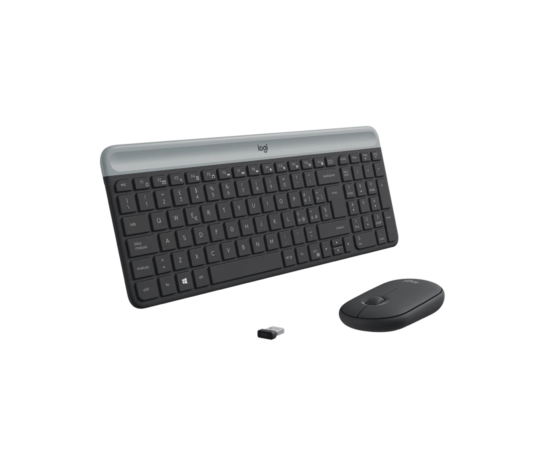 Logitech MK470 Slim Wireless Keyboard and Mouse Combo - Graphite - 920-009204