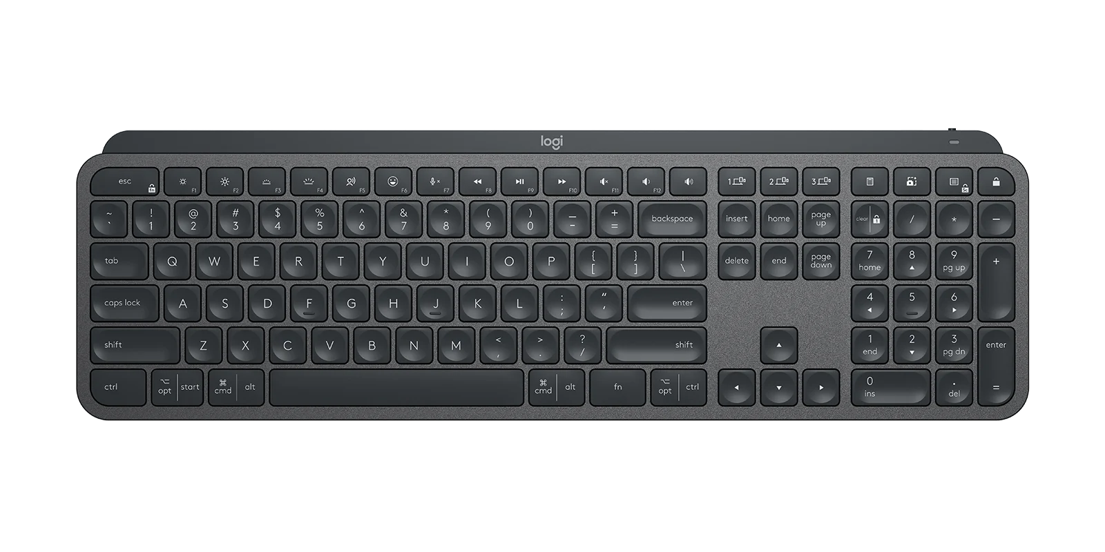 Logitech MX Keys Business Wireless Illuminated Keyboard - Graphite - 920-010251