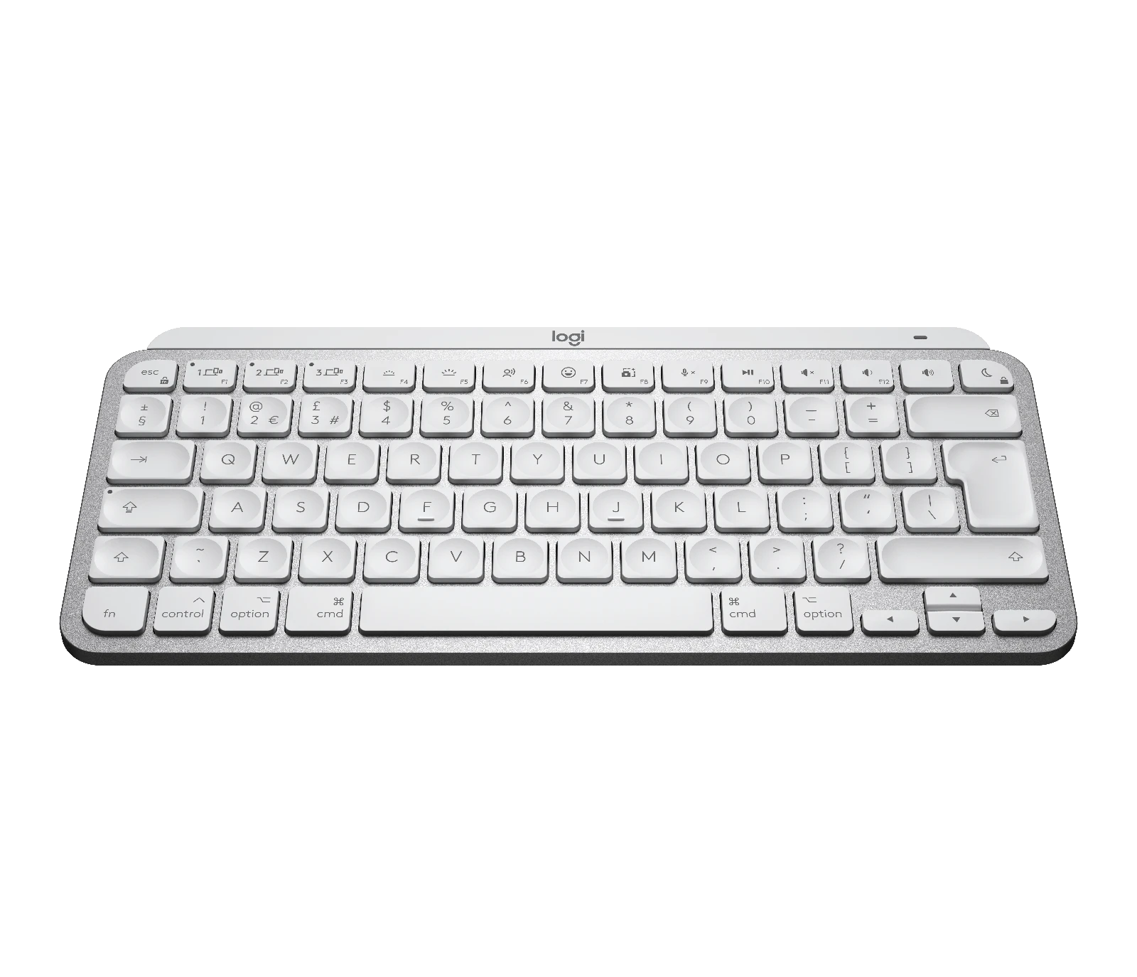 Logitech MX Keys Mini For Mac Bluetooth Illuminated Keyboard - Pale Gray - 920-010526