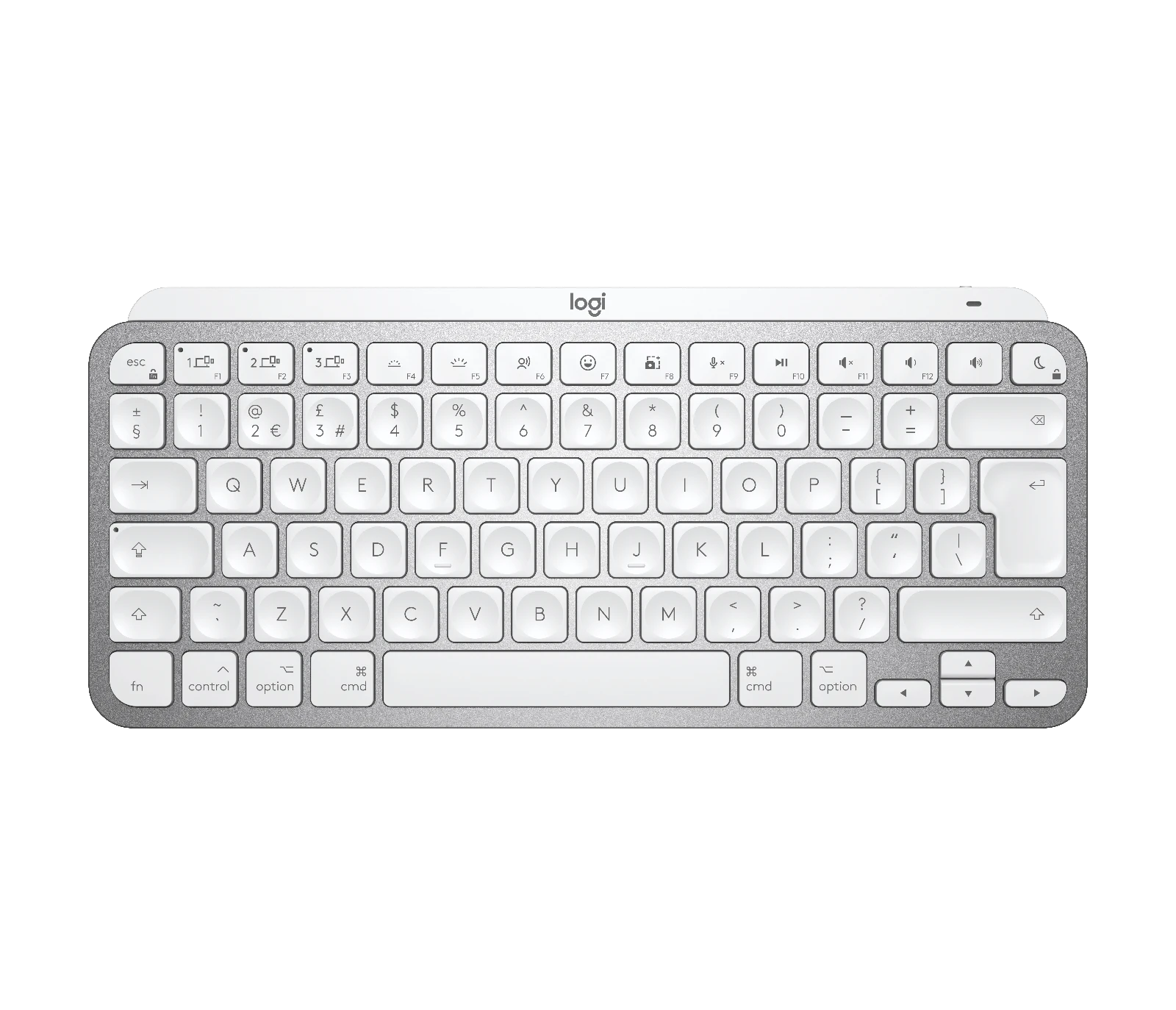 Logitech MX Keys Mini For Mac Bluetooth Illuminated Keyboard - Pale Gray - 920-010526