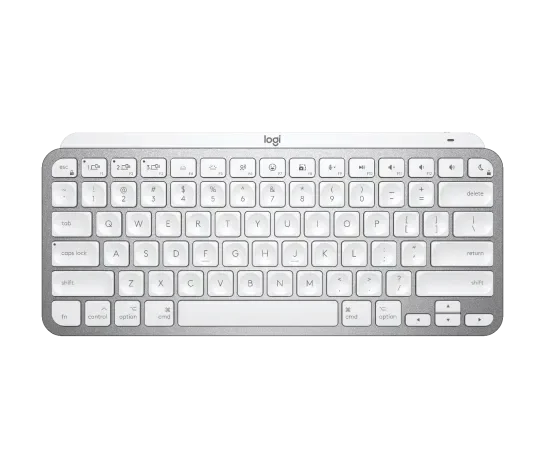 Logitech MX Keys Mini for Mac Minimalist Bluetooth Illuminated Rechargeable Keyboard - Pale Gray - 920-010526
