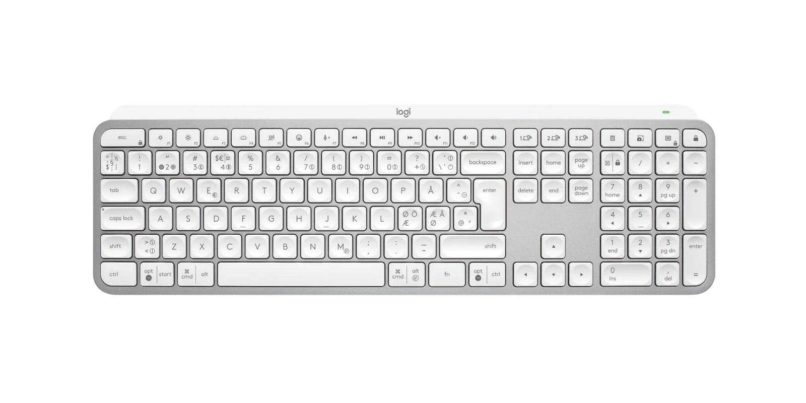 Logitech MX Keys Plus Wireless Illuminated Keyboard with Palm Rest - 920-009416