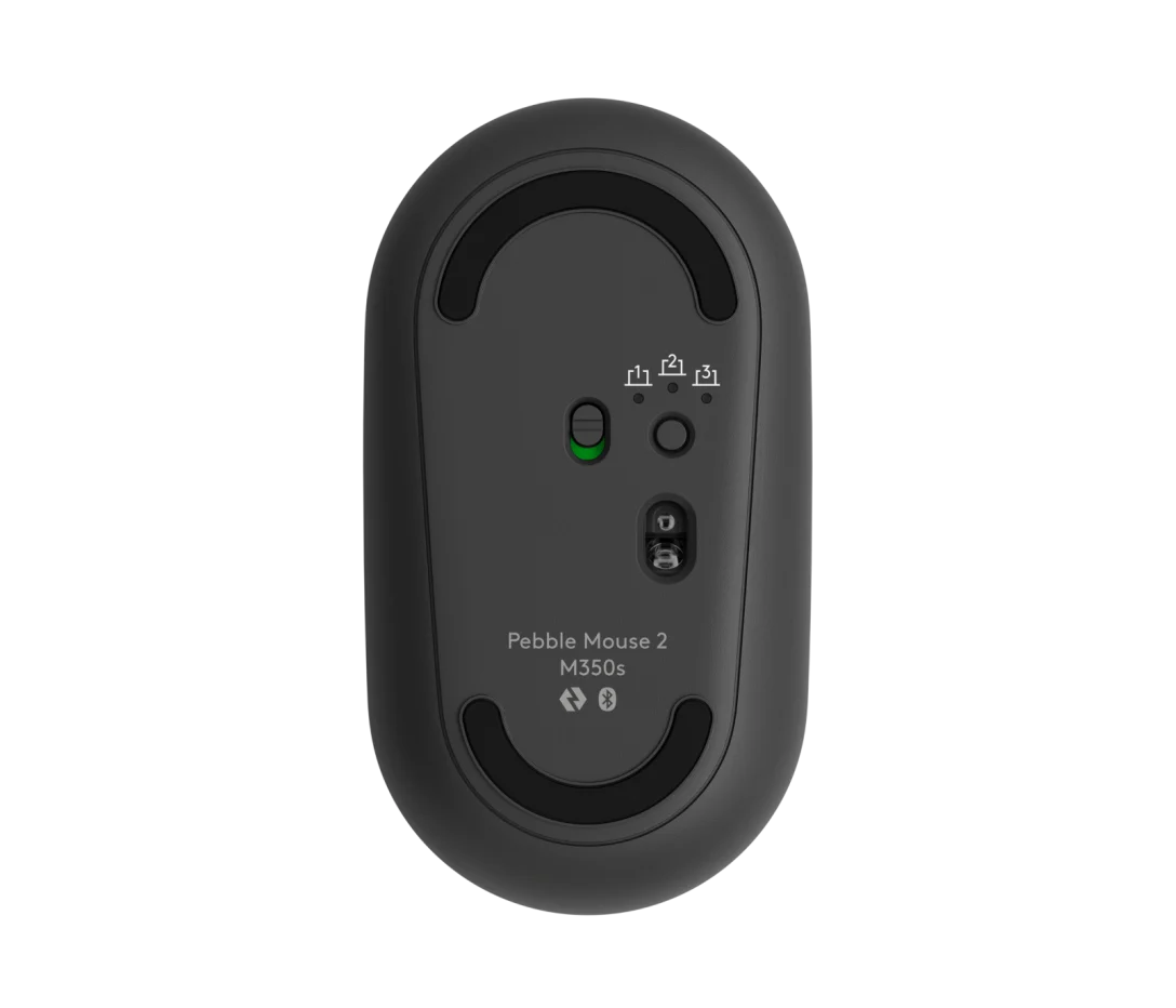 Logitech Pebble M350s Slim and Silent Bluetooth Mouse - Tonal Graphite - 910-007015