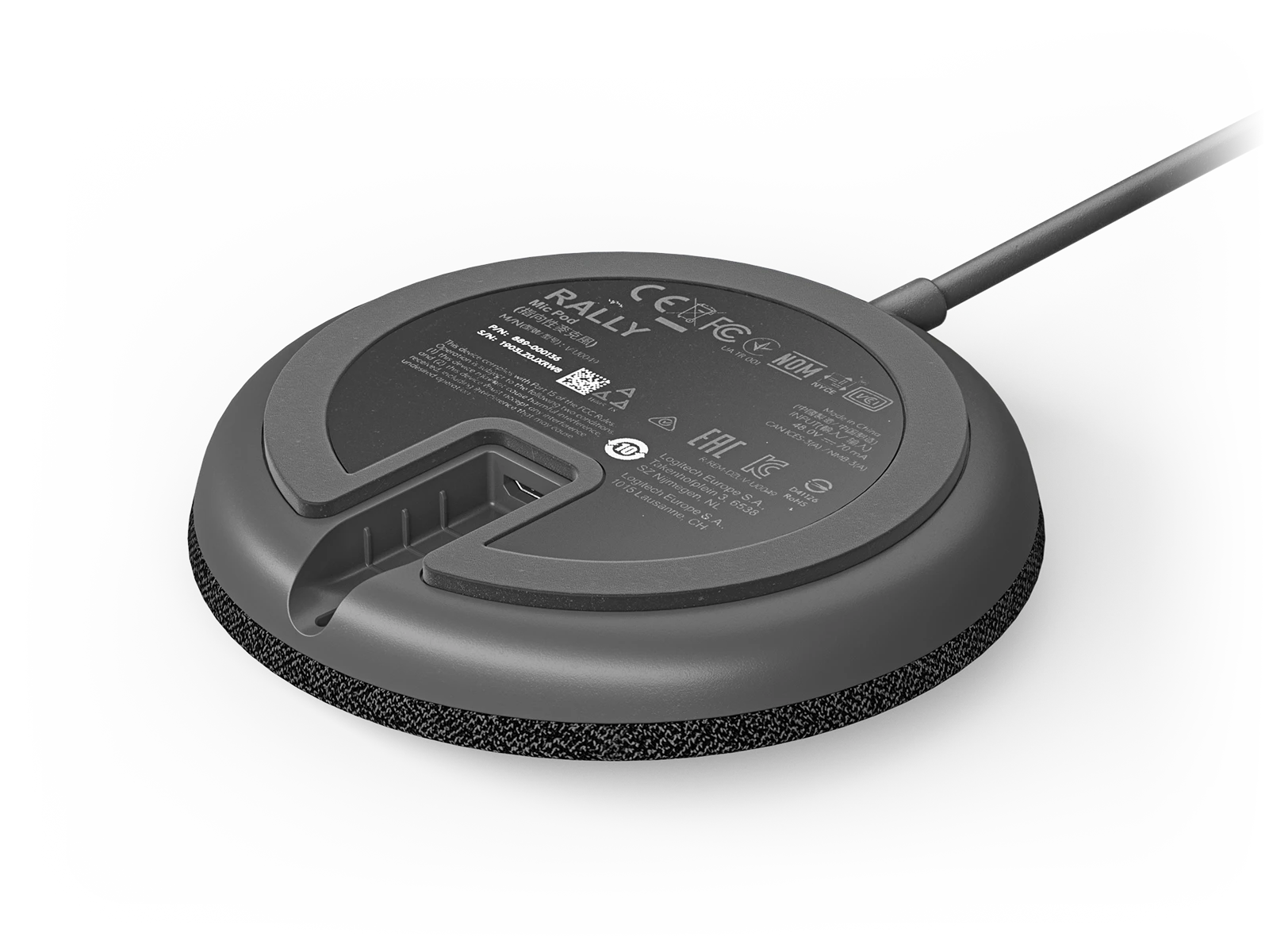 Logitech Rally Mic Pod - Graphite - 989-000430