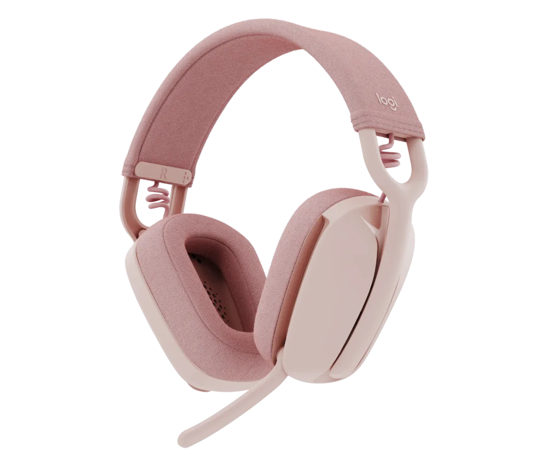 Logitech Zone Vibe 100 Bluetooth Over-the-ear Headphones - Rose - 981-001224