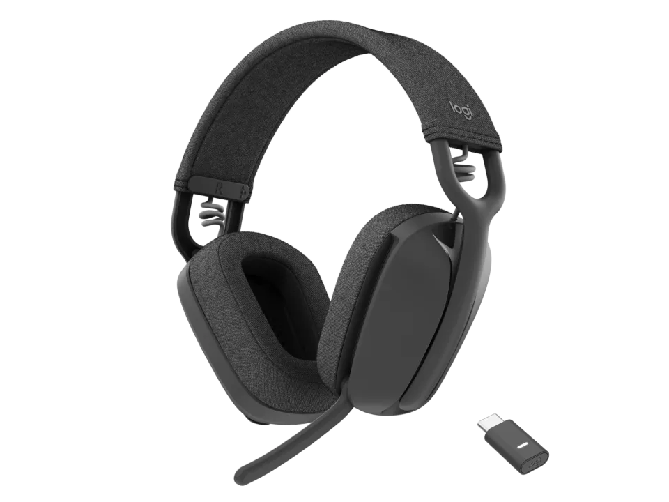 Logitech Zone Vibe Wireless and Bluetooth Over-the-ear Headphones - Graphite - 981-001199