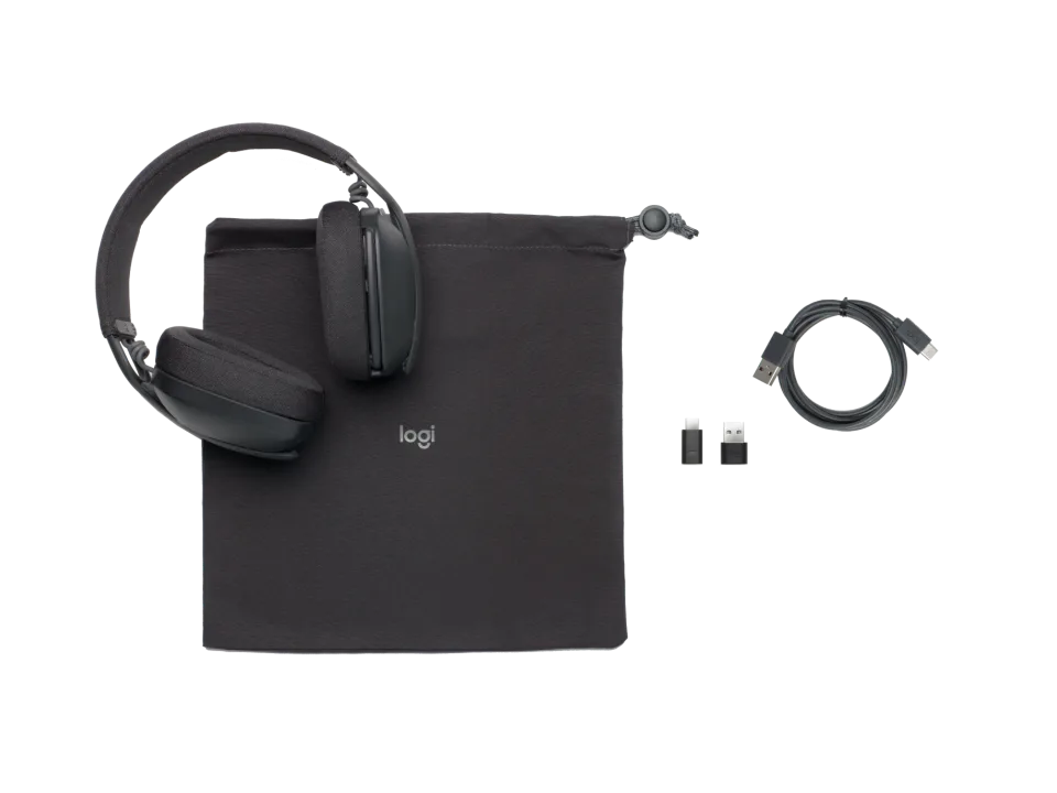 Logitech Zone Vibe Wireless and Bluetooth Over-the-ear Headphones - Graphite - 981-001199