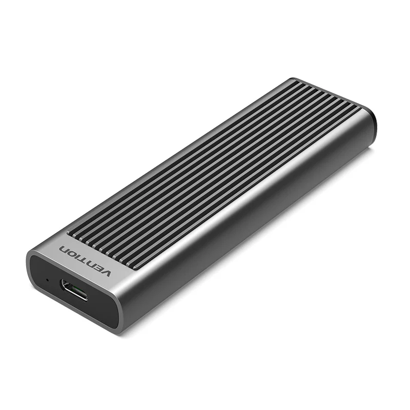 M.2 NVMe SSD Enclosure (USB 3.1 Gen 2-C) Gray Aluminum Alloy Type