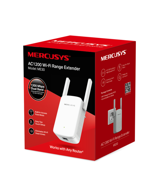 Mercusys ME30 AC1200 Wi-Fi Range Extender