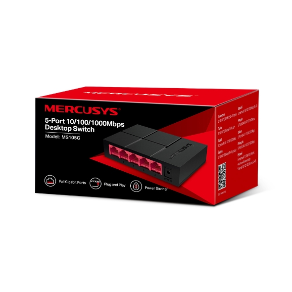 Mercusys MS105G 5-Port Gigabit Switch 