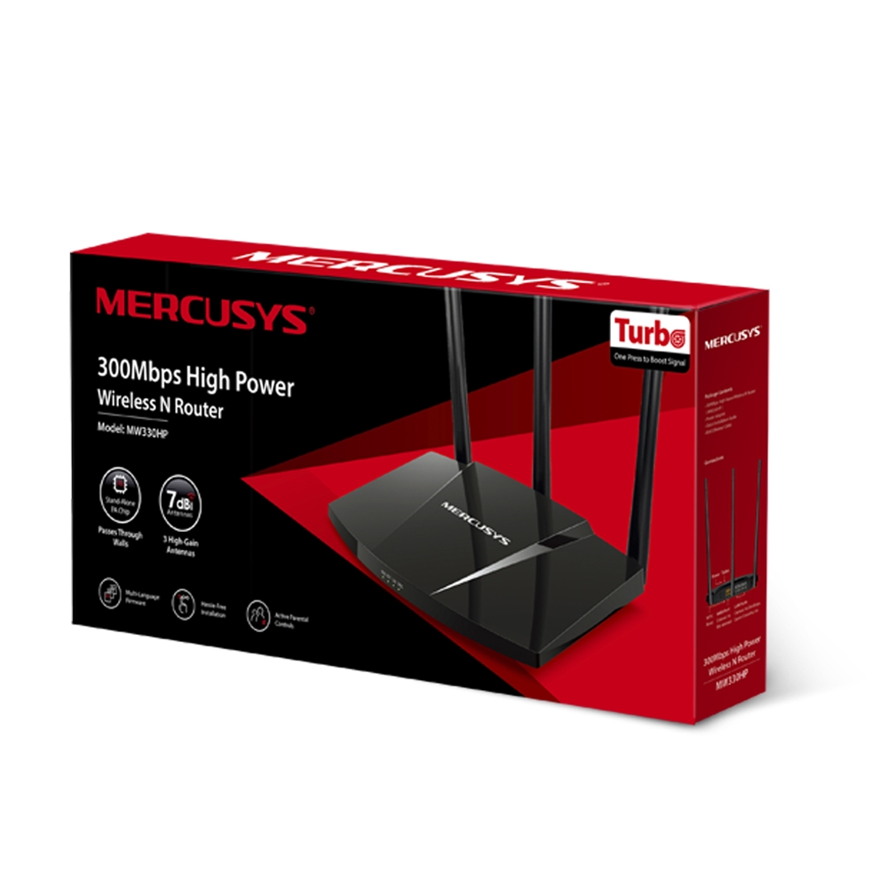 Mercusys MW330HP | 300Mbps High Power Wireless N Router