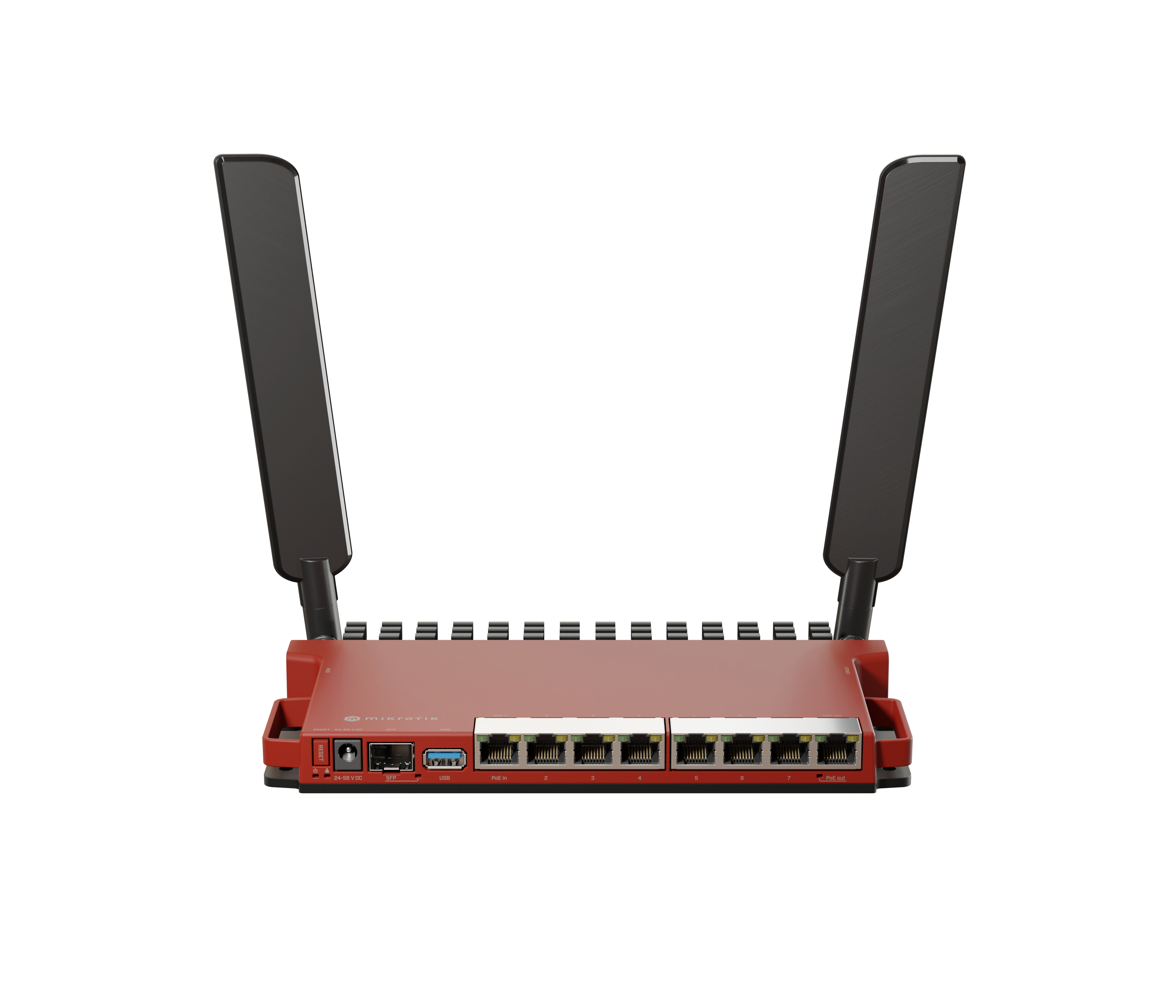 MikroTik L009UiGS-2HaxD-IN Wireless Router Gigabit Ethernet Single-band (2.4 GHz) Red