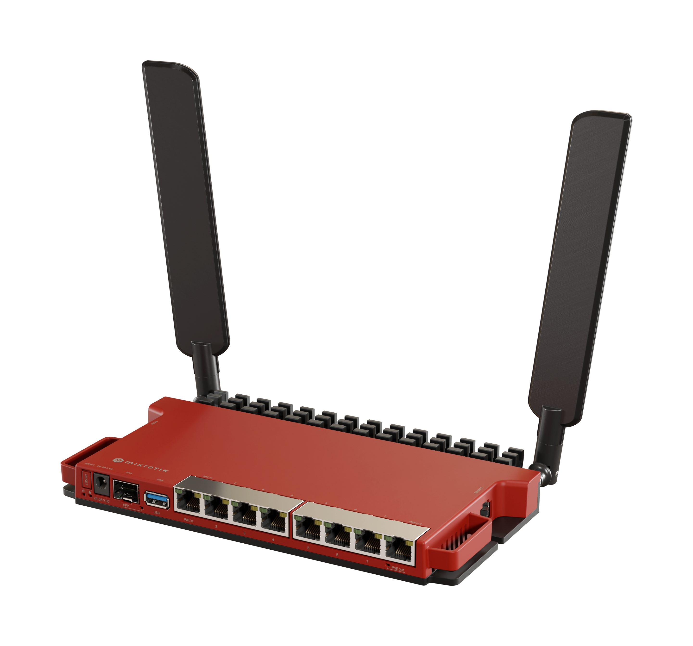 MikroTik L009UiGS-2HaxD-IN Wireless Router Gigabit Ethernet Single-band (2.4 GHz) Red