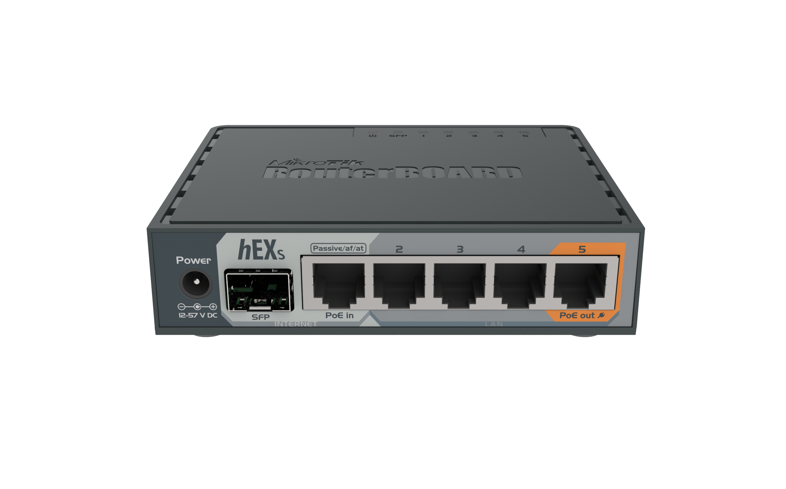 MikroTik RB760iGS hEX S 5×Gigabit Ethernet SFP Dual Core 880MHz CPU