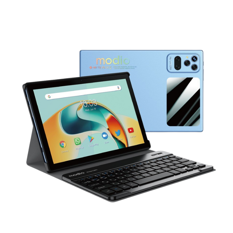 Modio M 34 5G Android Tablet PC, 10.1 Inch HD Screen, Wireless Keyboard and Mouse, 8GB RAM, 512GB ROM, 8000mAh Batter...