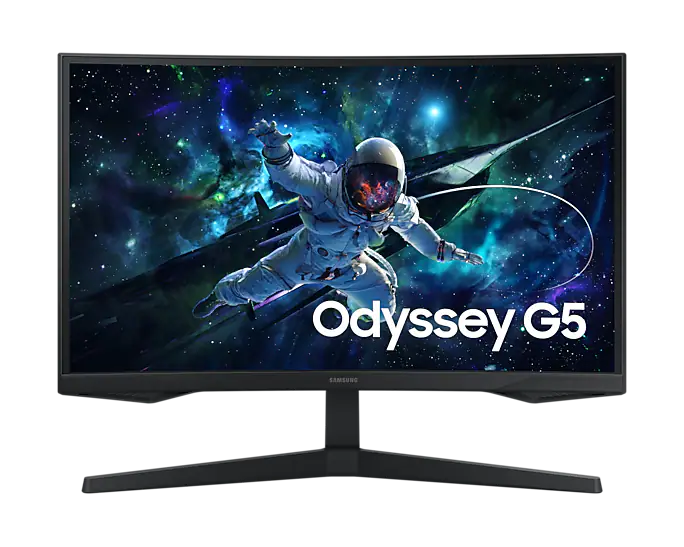 Samsung G55C 27 QHD Curved Gaming Monitor 2560x1440 169 165Hz Curvature 1000R Black Color Connectivity 1 DisplayPort 1.2 1 HDMI 2.0 1 Headphone - LS27CG552EMXUE