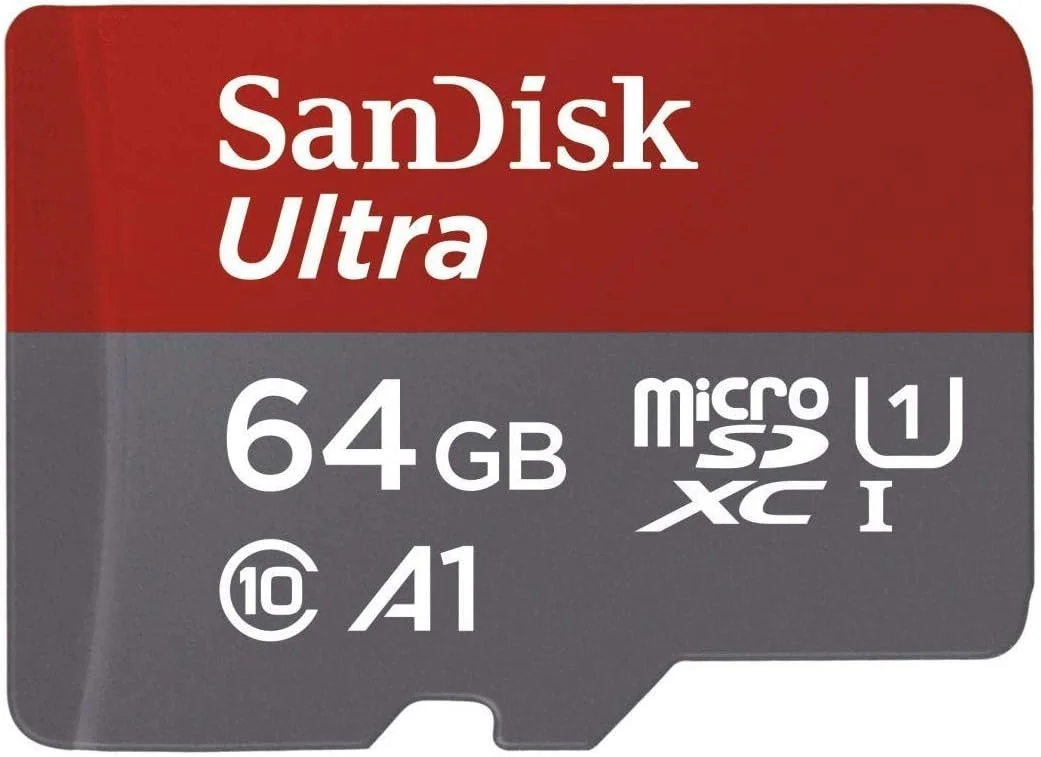 SanDisk Ultra 64GB microSDXC Up to 100MBs read A1 performance class Model SDSQUAR-064G-GN6MA