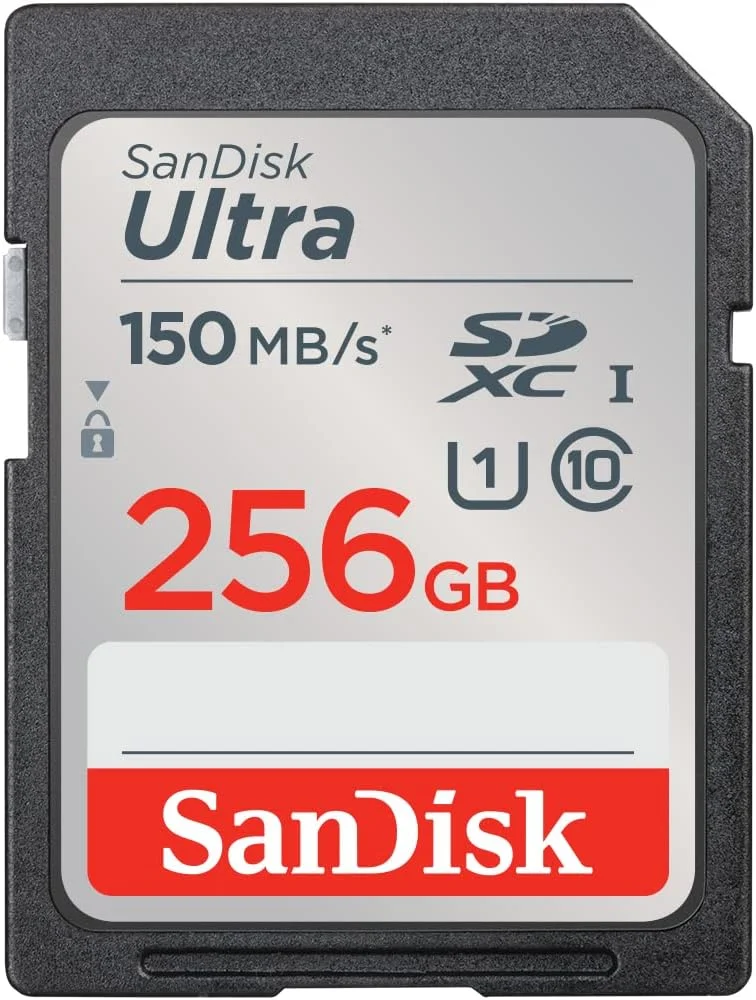 SanDisk Ultra UHS-I 256GB SD Card 150MBs - SDSDUNC-256G-GN6IN