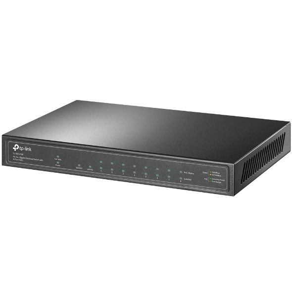 TP-Link 10-Port Gigabit Desktop Switch with 8-Port PoE+ - TL-SG1210P