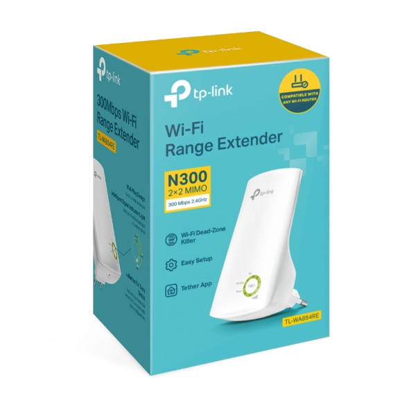 TP-Link 300Mbps Wi-Fi Range Extender - TL-WA854RE