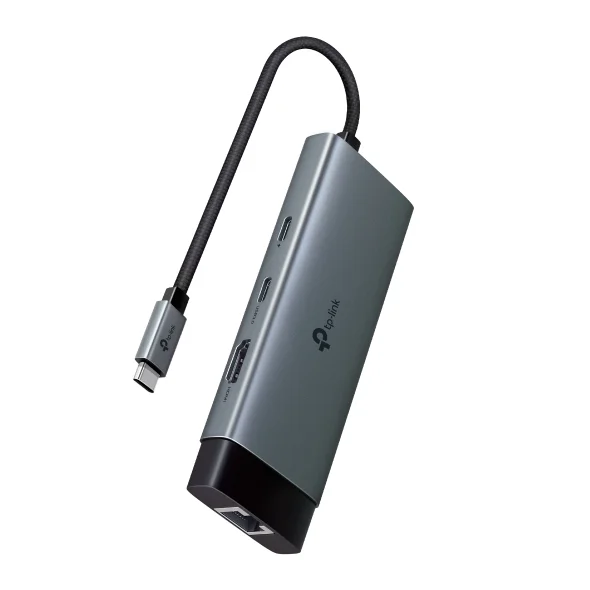 TP-Link 6 Port Hub - USB Type C to RJ 45 Two USB A HDMI PD and Type C - TL-UH6120C