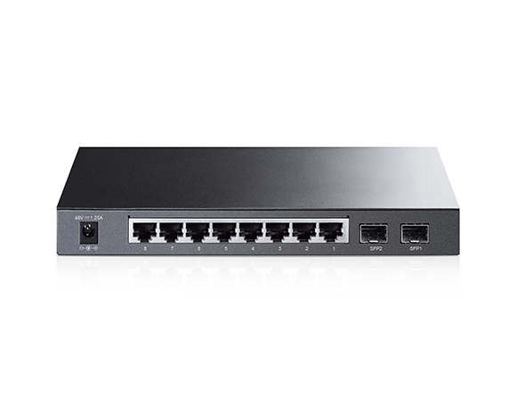TP-Link 8-Port Gigabit Smart PoE+ Switch with 2 SFP Slots - TL-SG2210P