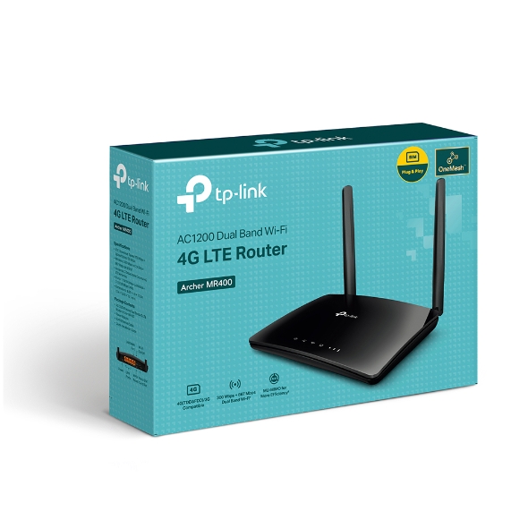 TP-Link AC1200 Wireless Dual Band 4G LTE Router - TL-ARCHER MR400