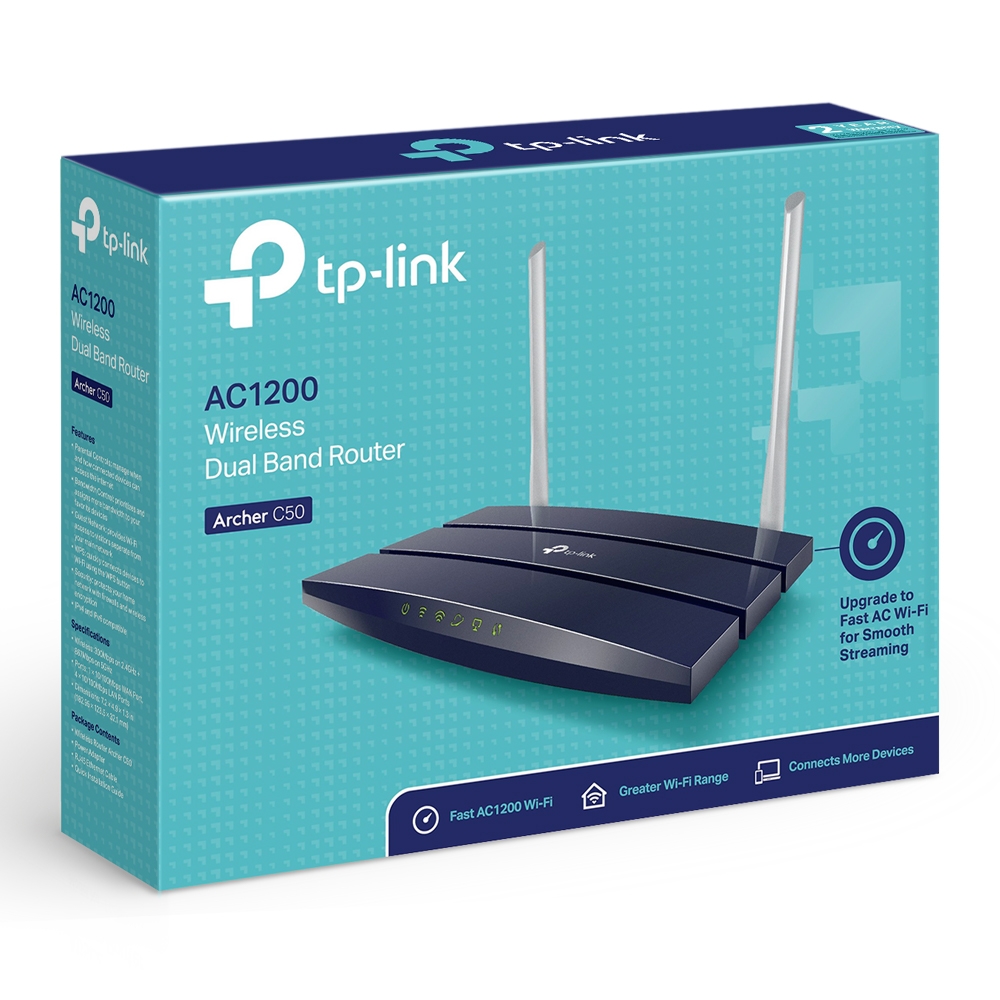 TP-Link AC1200 Wireless Dual Band Router - TL-ARCHER C50