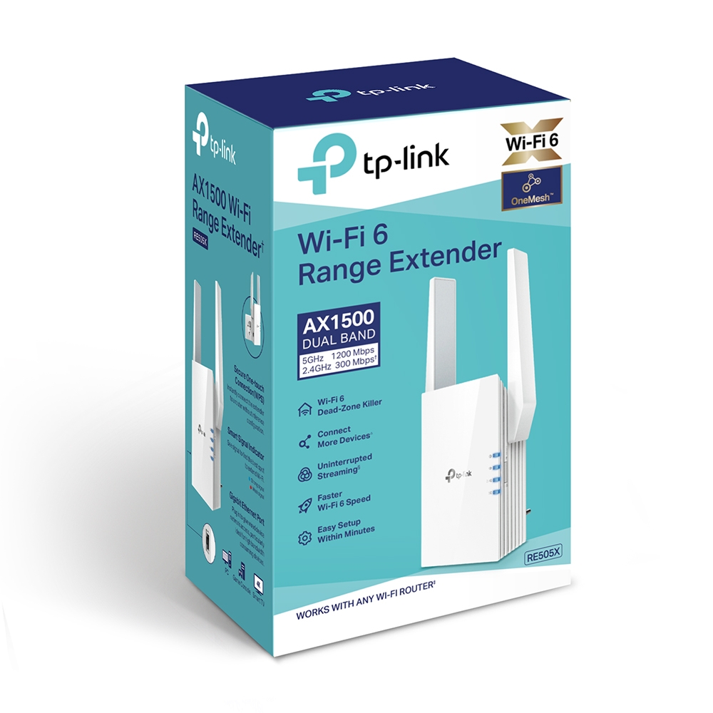 TP-Link AX1500 Wi-Fi Range Extender - TL-RE505X