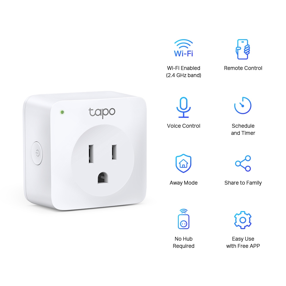TP-Link Mini Smart Wi-Fi Socket - TL-TAPO P100 (1-PACK)