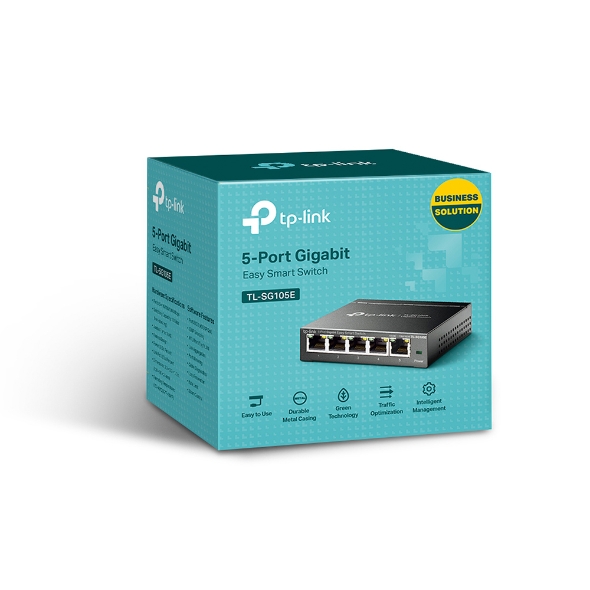 TP-Link TL-SG105E | 5-Port Gigabit Easy Smart Switch - TP-Link