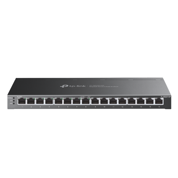 TP-Link TL-SG2016P JetStream 16-Port Gigabit Smart Switch with 8-Port PoE
