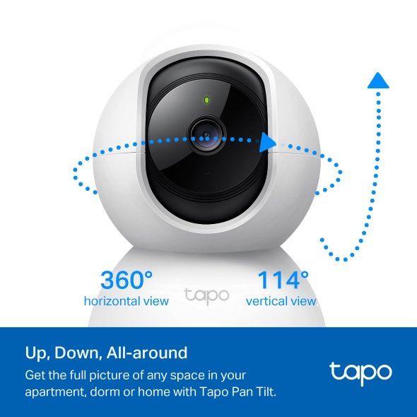 TP-Link Tapo Pan/Tilt Home Security Wi-Fi Camera - TL-TAPO C200C
