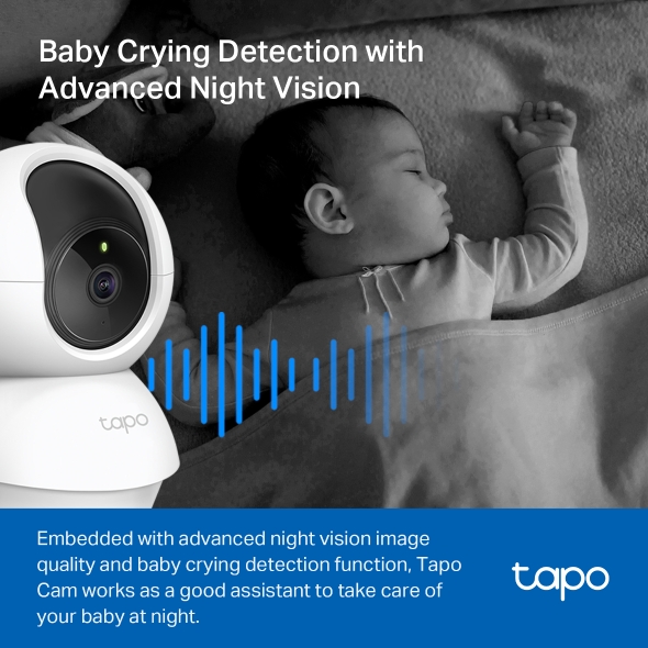 TP-Link Tapo Pan/Tilt Home Security Wi-Fi Camera - TL-TAPO C210