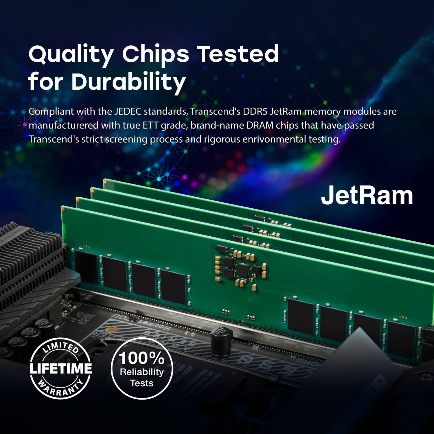 Transcend Laptop RAM DDR5 8GB 5600 - JM5600ASG-8G