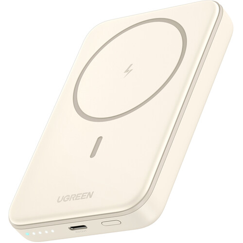 UGREEN 10000mAh Magnetic Wireless Power Bank Beige - PB561 - UG-25208