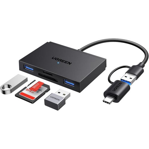 UGREEN 4-in-1 Card Reader with USB-C USB-A 2-in-1 interface - CM812 - UG-45167