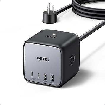 UGREEN DigiNest Cube Power Strip (3 AC outlets + 65W 2A2C) UK Black 1.8m - CD268 - UG-90906