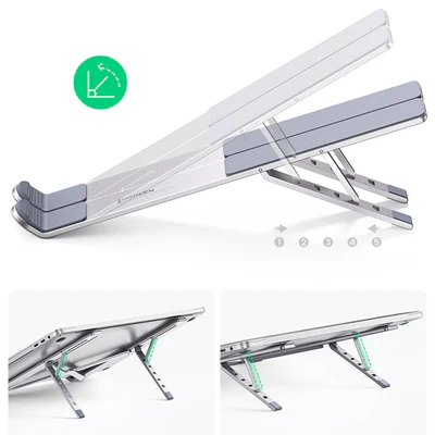 UGREEN Foldable Adjustable Laptop Stand - Silver - LP451